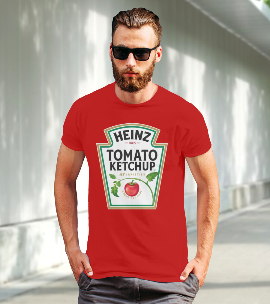 Heinz Tomato Ketchup 57 Varieties Grown Not Made Est 1869 T-Shirt