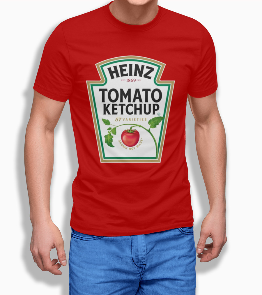 Heinz Tomato Ketchup 57 Varieties Grown Not Made Est 1869 T-Shirt
