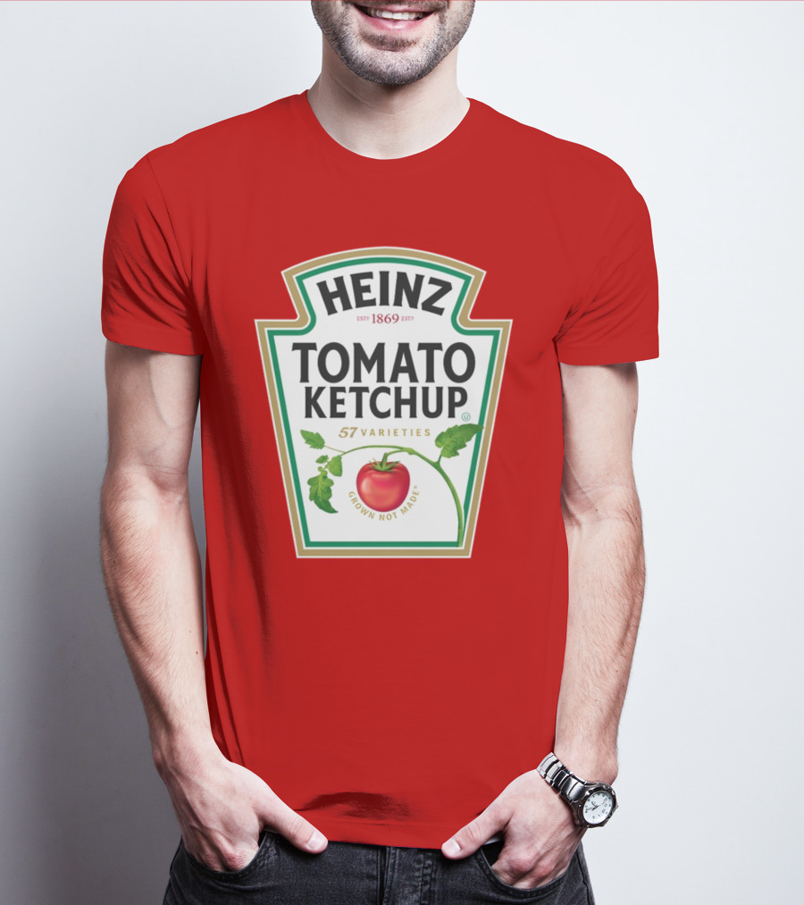 Heinz Tomato Ketchup 57 Varieties Grown Not Made Est 1869 T-Shirt