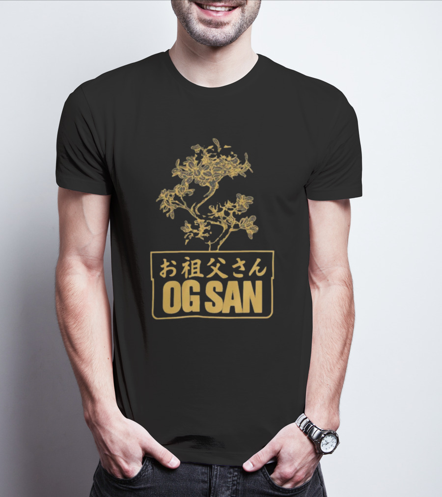 OG San Japanese Text Floral Design Deen Burbigo Merch T-Shirt