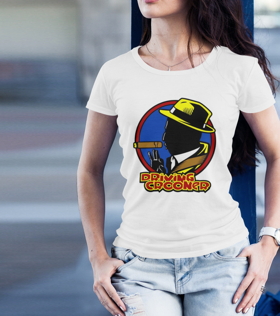 Driving Grooner Fedora Silhouette Cigar T-Shirt