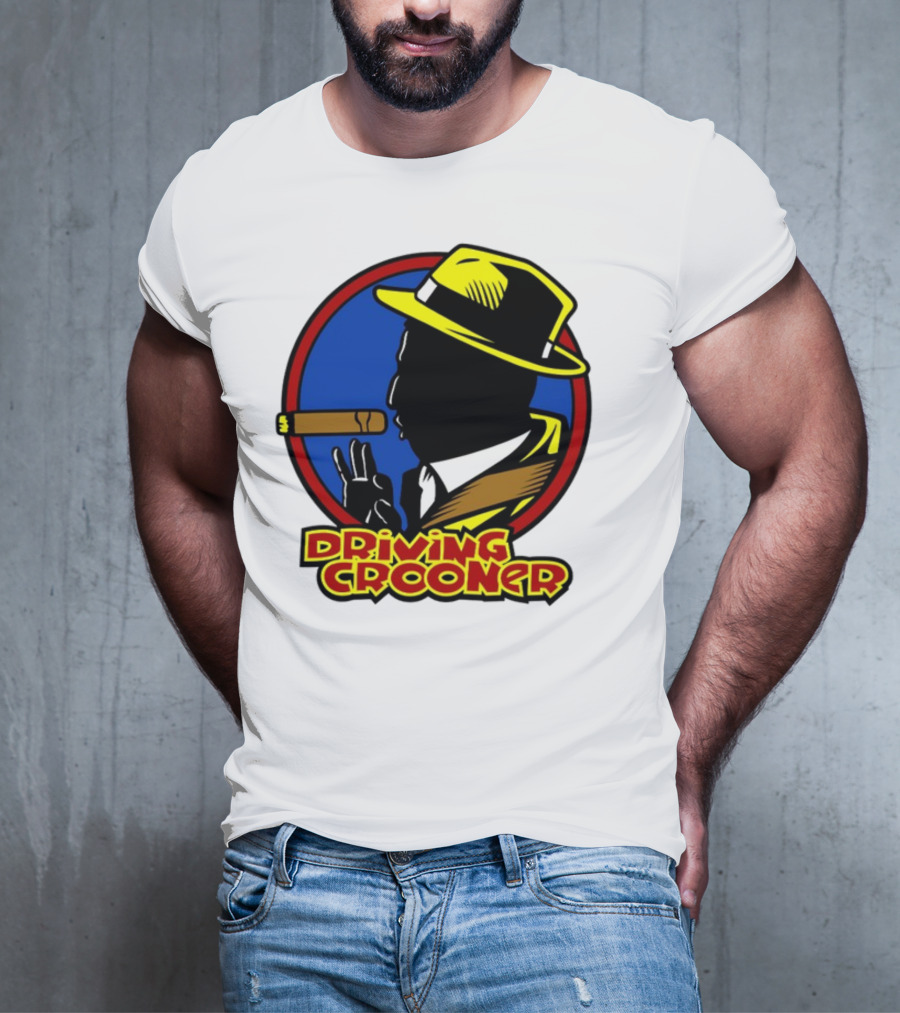 Driving Grooner Fedora Silhouette Cigar T-Shirt