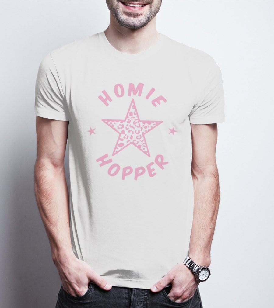 Homie Hopper Leopard Print Star T-Shirt