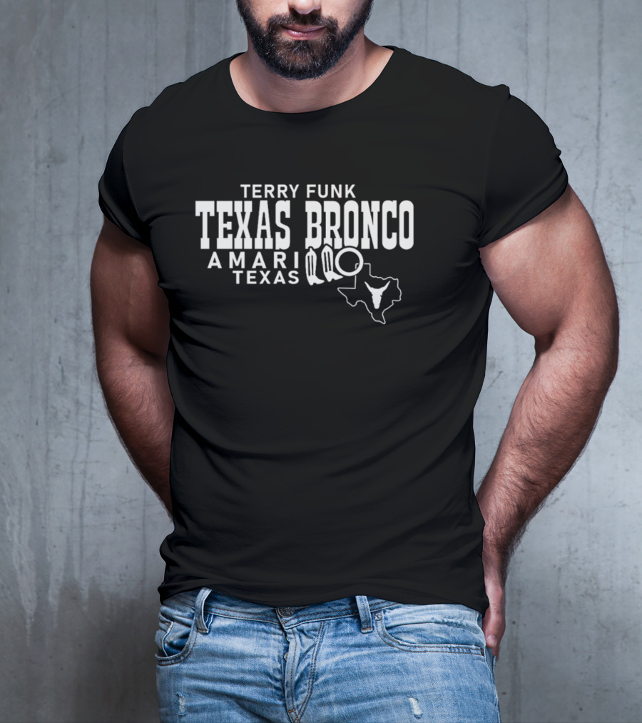 Eddie Kingston Terry Funk Texas Bronco Amarillo Texas T-Shirt
