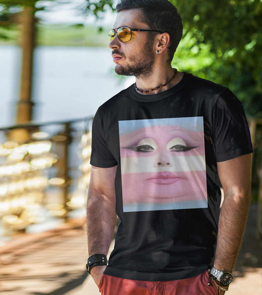 Juno Birch Transgender Flag Face T-Shirt