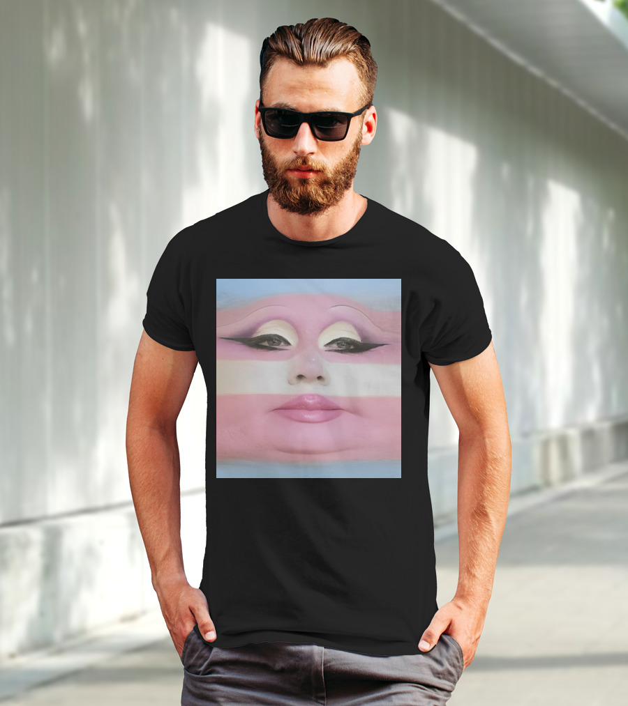 Juno Birch Transgender Flag Face T-Shirt