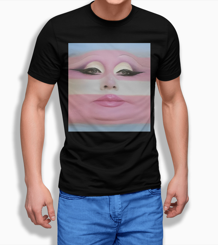 Juno Birch Transgender Flag Face T-Shirt