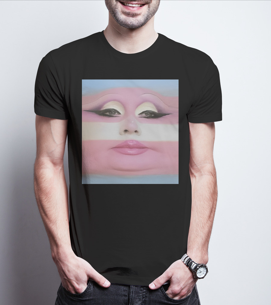 Juno Birch Transgender Flag Face T-Shirt