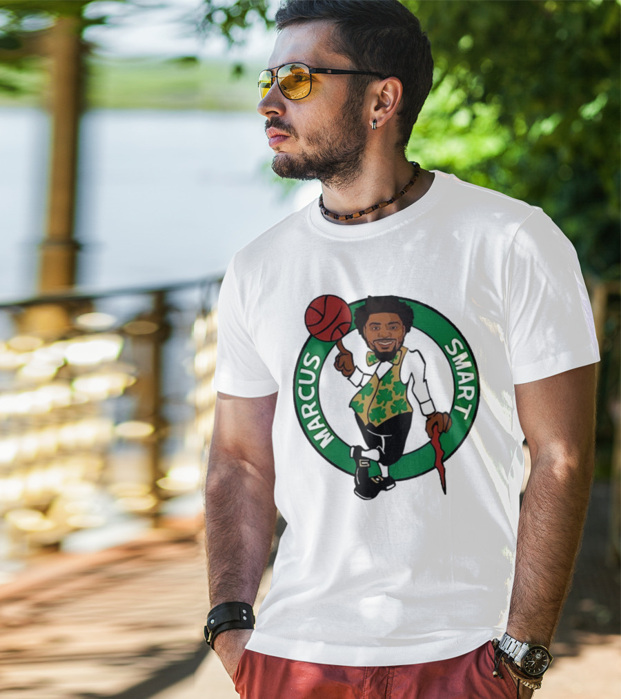 Marcus Smart Celtics Basketball Character T-Shirt