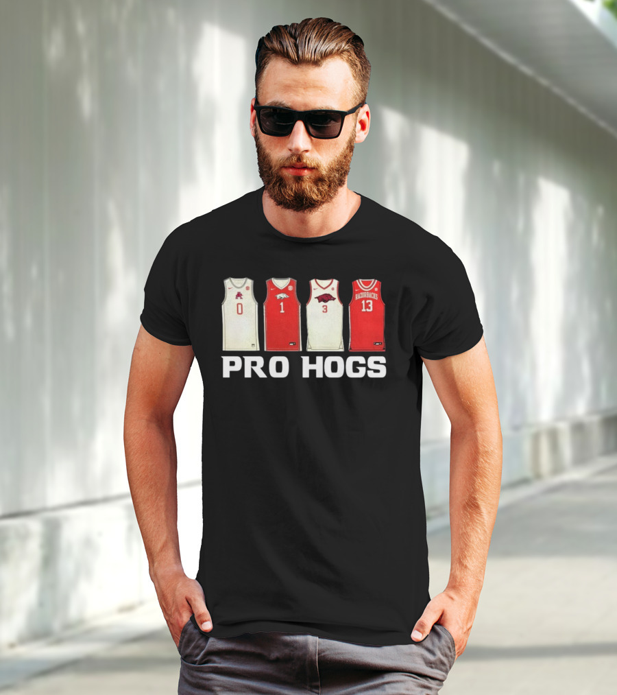 Pro Hogs Arkansas Basketball Jerseys Razorbacks Icons T-Shirt