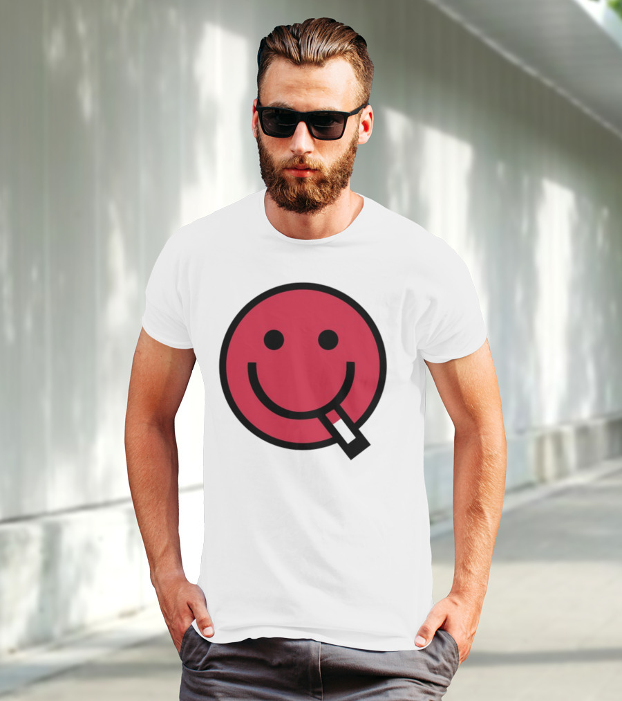 Shopsludgelife Cyggy Smiley Face Tongue T-Shirt