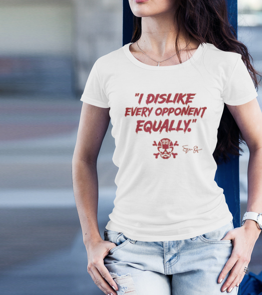 I Dislike Every Opponent Equally 99 Skull Сергей Базаревич T-Shirt