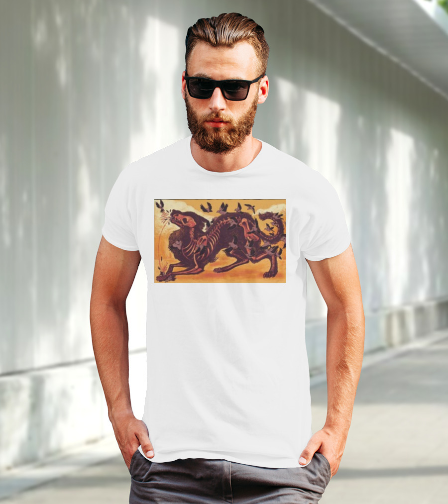 I Lost My Head Again Skeleton Wolves Corvus Ravens T-Shirt