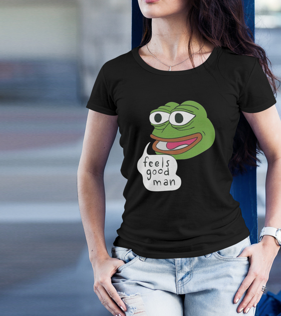 Pepe Feels Good Man Meme Iconic Expression T-Shirt