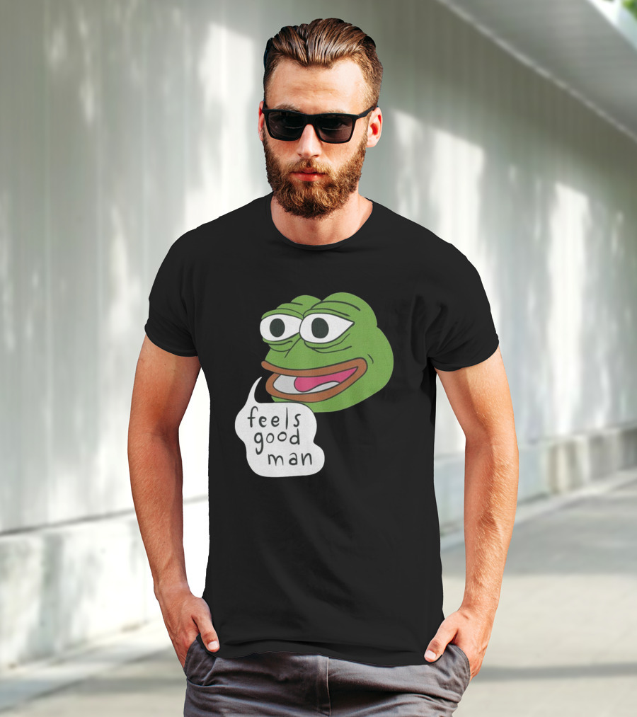 Pepe Feels Good Man Meme Iconic Expression T-Shirt