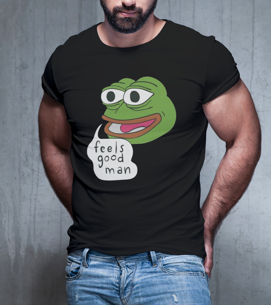 Pepe Feels Good Man Meme Iconic Expression T-Shirt