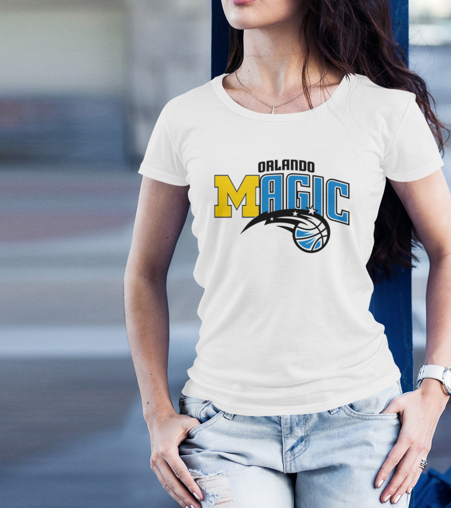Orlando Magic Michigan Sports Collab Swanky Wolverine T-Shirt