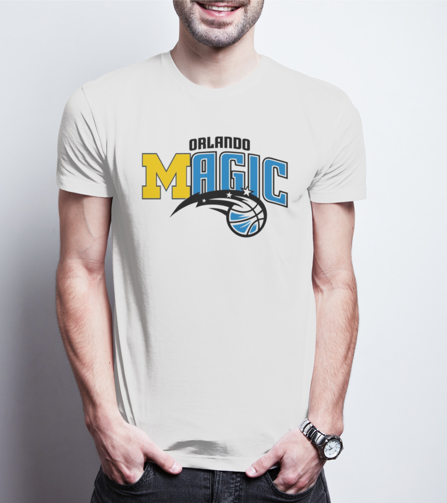 Orlando Magic Michigan Sports Collab Swanky Wolverine T-Shirt