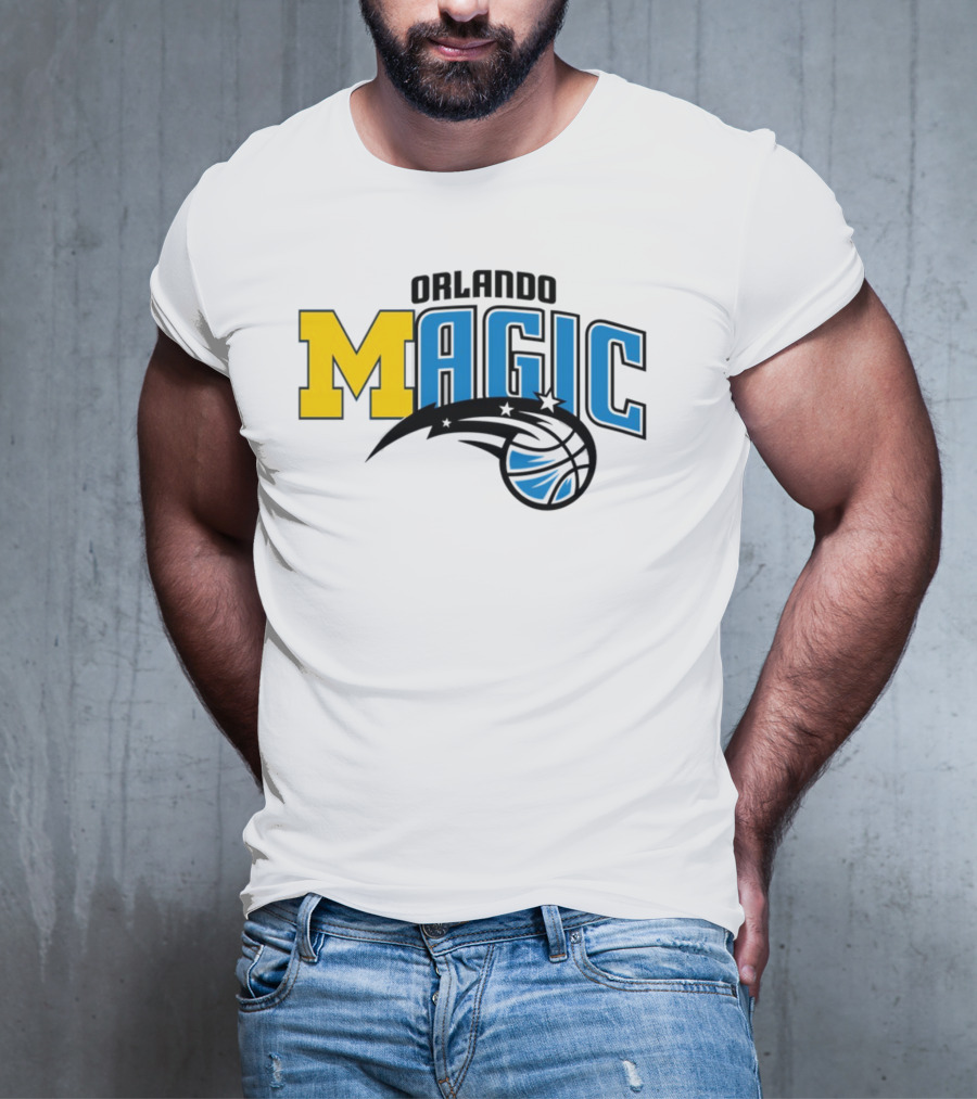 Orlando Magic Michigan Sports Collab Swanky Wolverine T-Shirt
