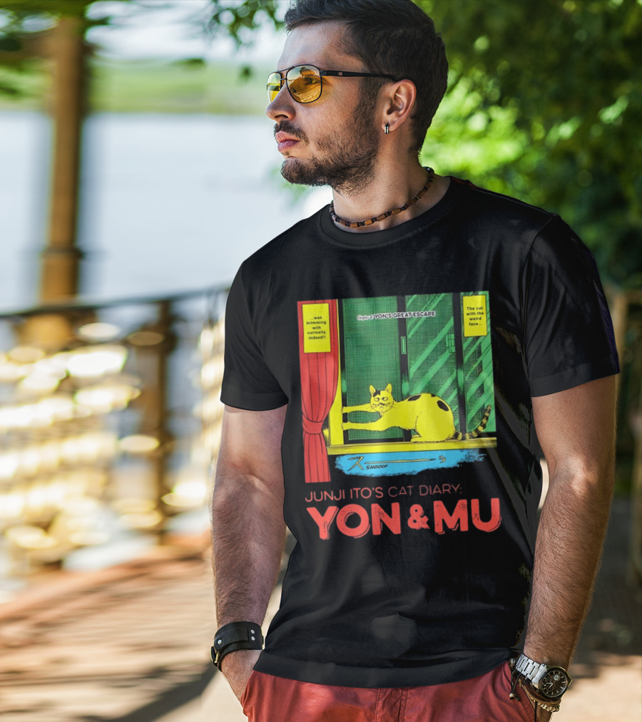 Junji Ito's Cat Diary Yon And Mu Yon’s Great Escape The Cat With The Weird Face T-Shirt