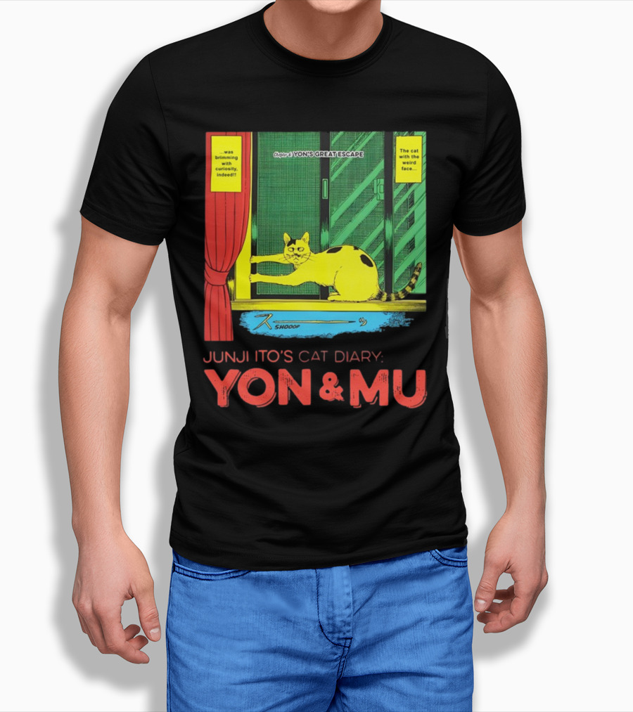Junji Ito's Cat Diary Yon And Mu Yon’s Great Escape The Cat With The Weird Face T-Shirt