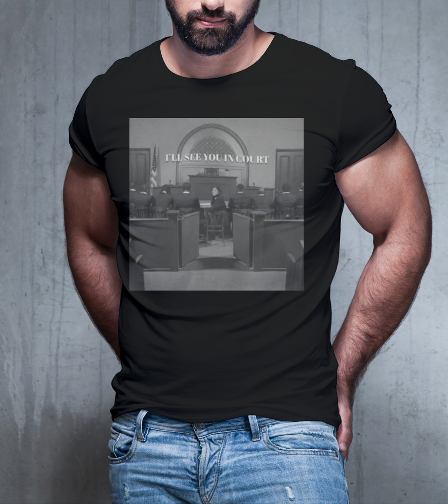 Queen Naija I'll See You In Court Vintage Courtroom Scene T-Shirt