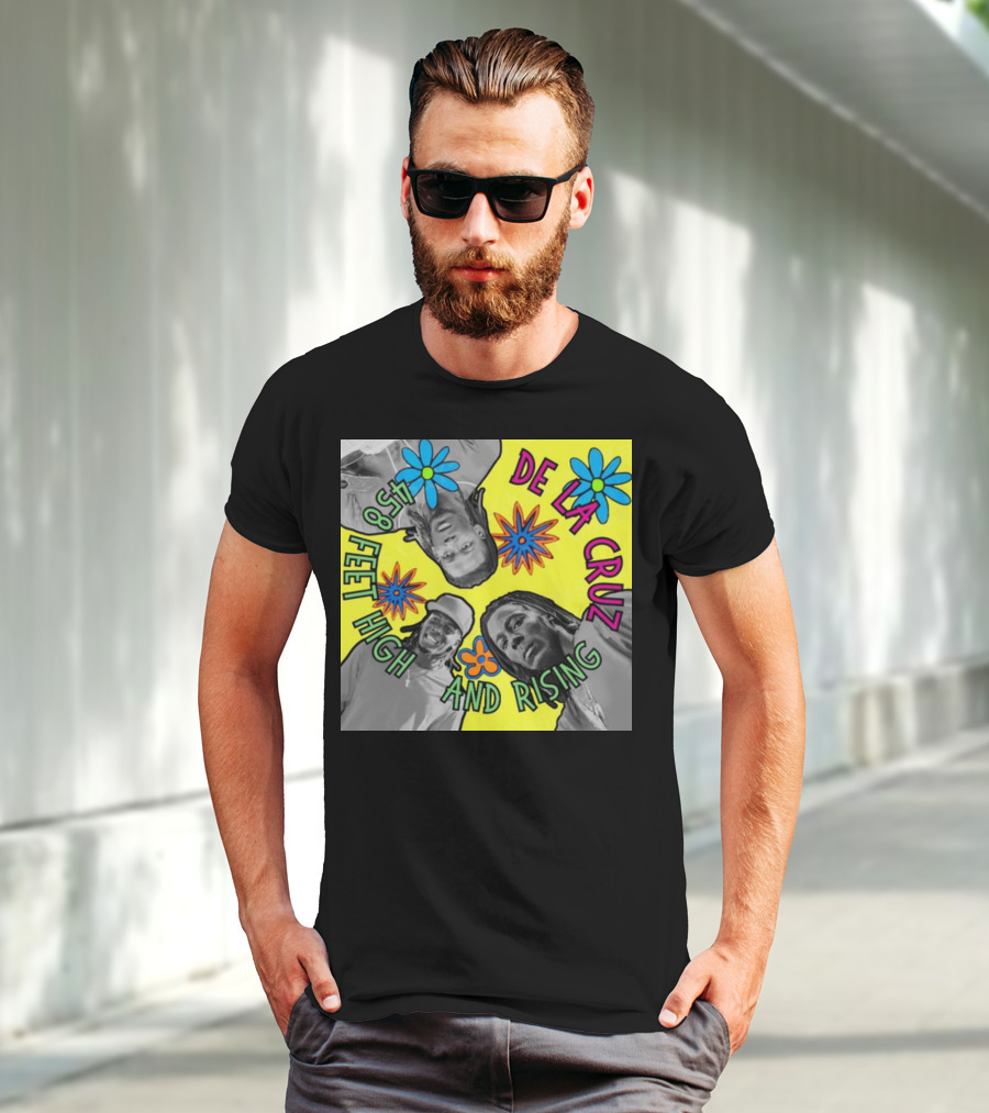 De La Cruz 458 Feet High And Rising Psychedelic Baseball Legend T-Shirt
