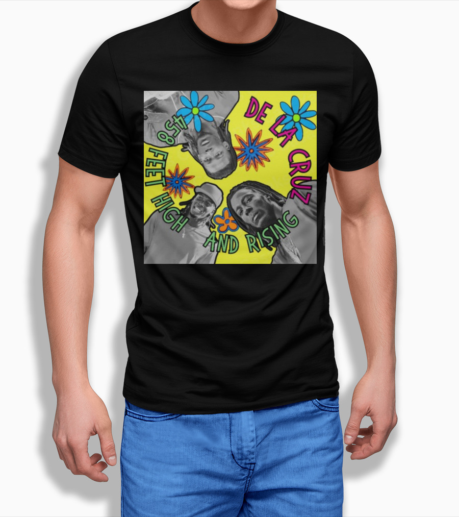 De La Cruz 458 Feet High And Rising Psychedelic Baseball Legend T-Shirt
