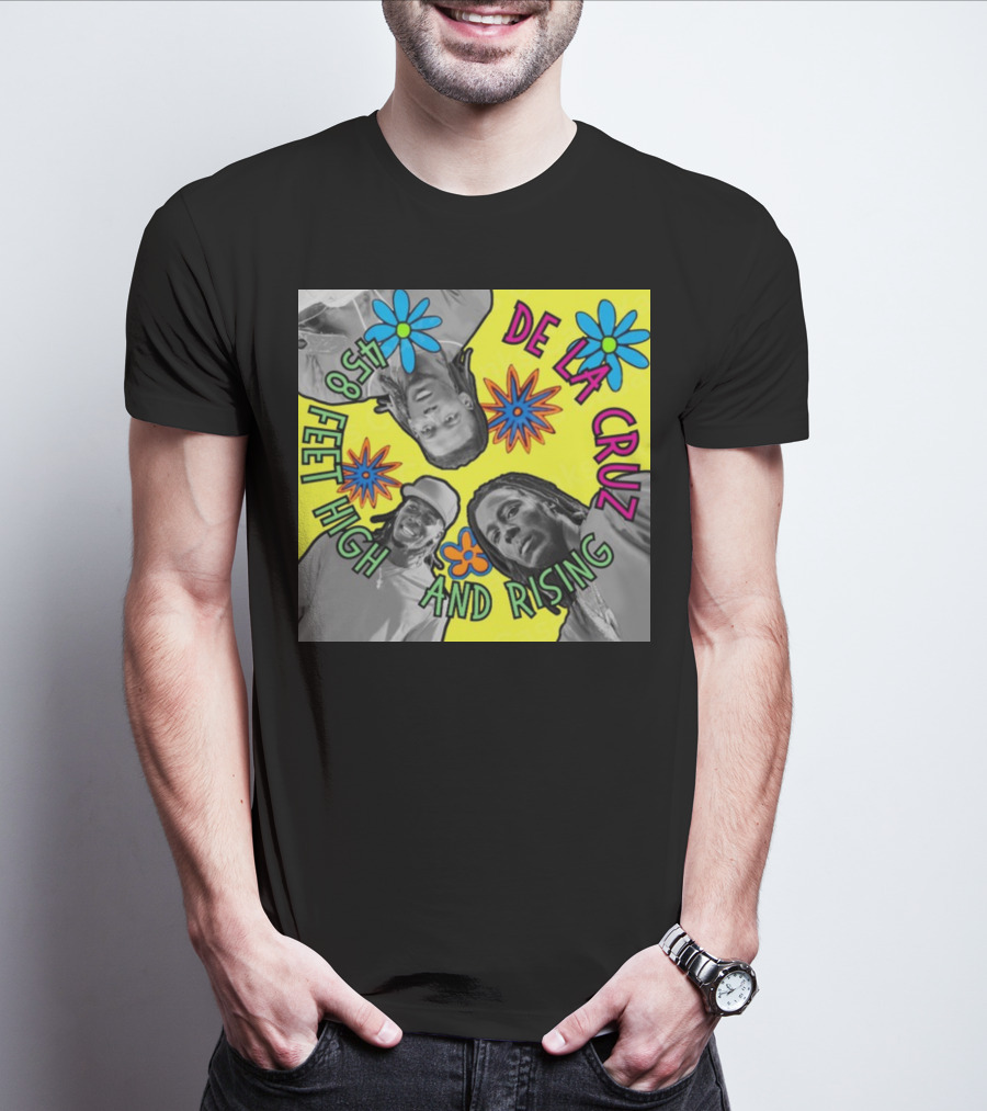 De La Cruz 458 Feet High And Rising Psychedelic Baseball Legend T-Shirt