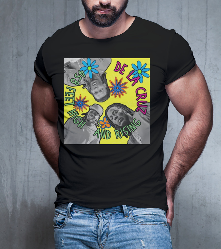 De La Cruz 458 Feet High And Rising Psychedelic Baseball Legend T-Shirt