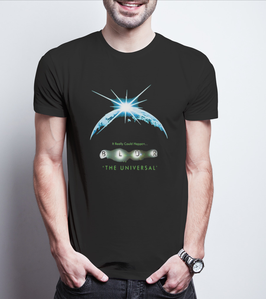 Blur The Universal It Really Could Happen Planet Starburst T-Shirt