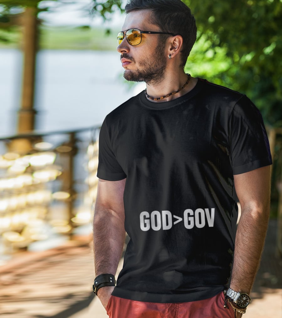 Tpusa Merch God Greater Than Gov T-Shirt