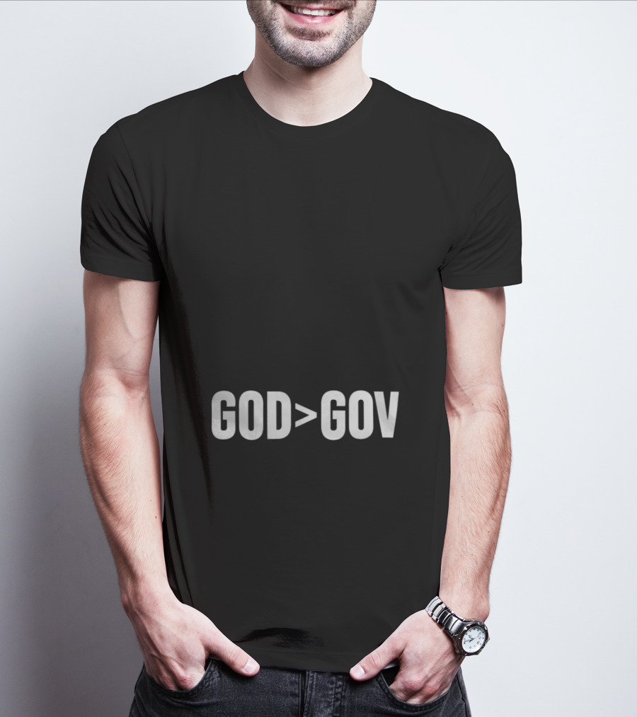 Tpusa Merch God Greater Than Gov T-Shirt