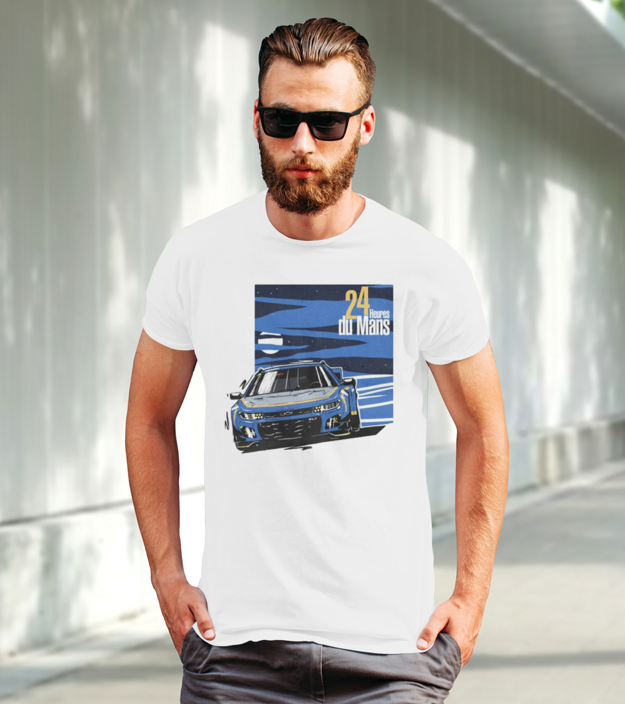 24 Heures Du Mans Racing Car Scene Cam De Bastiani T-Shirt