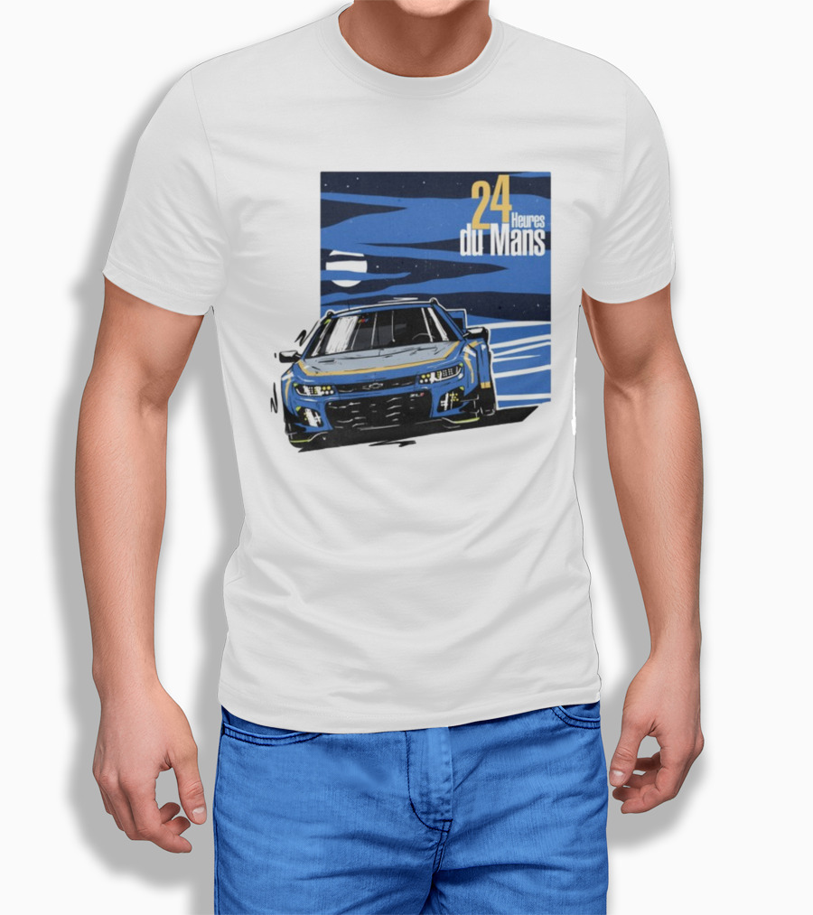 24 Heures Du Mans Racing Car Scene Cam De Bastiani T-Shirt