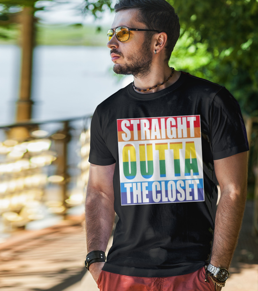 Noah Schnapp Straight Outta The Closet Rainbow T-Shirt