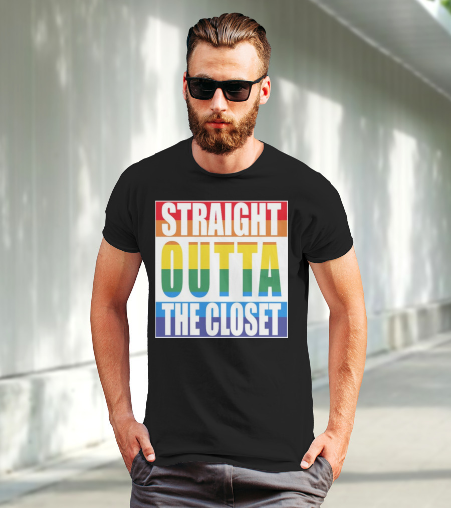 Noah Schnapp Straight Outta The Closet Rainbow T-Shirt