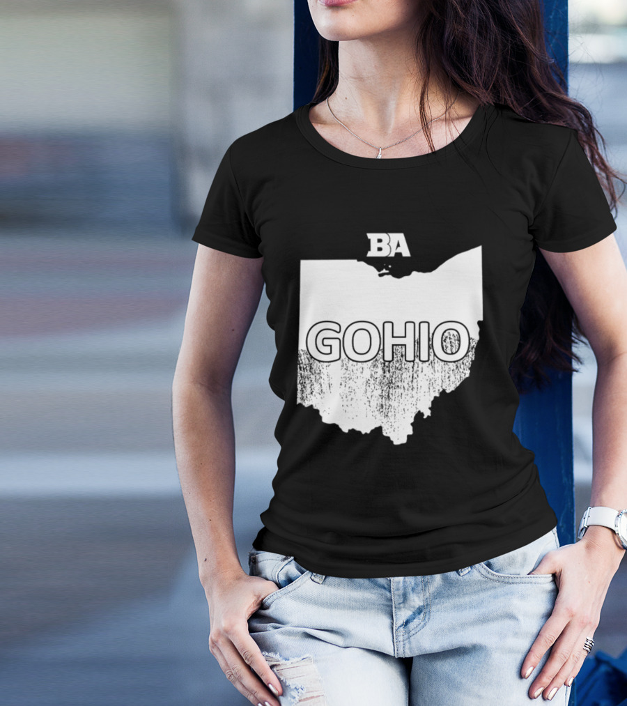 BA GOHIO Ohio Map T-Shirt