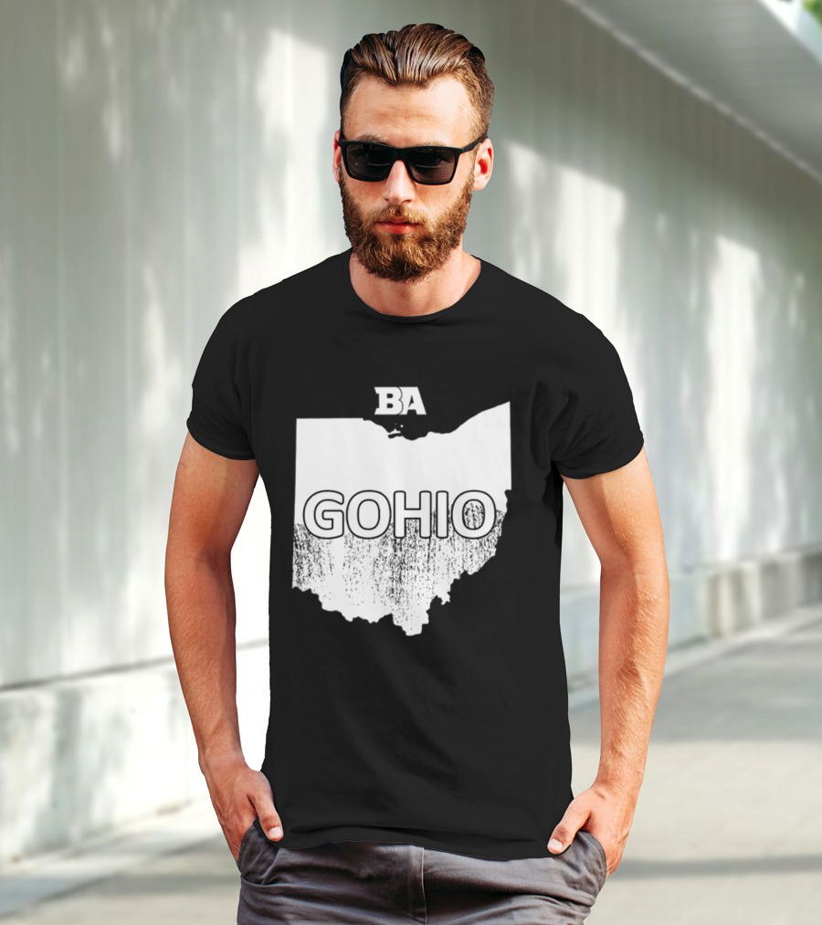 BA GOHIO Ohio Map T-Shirt