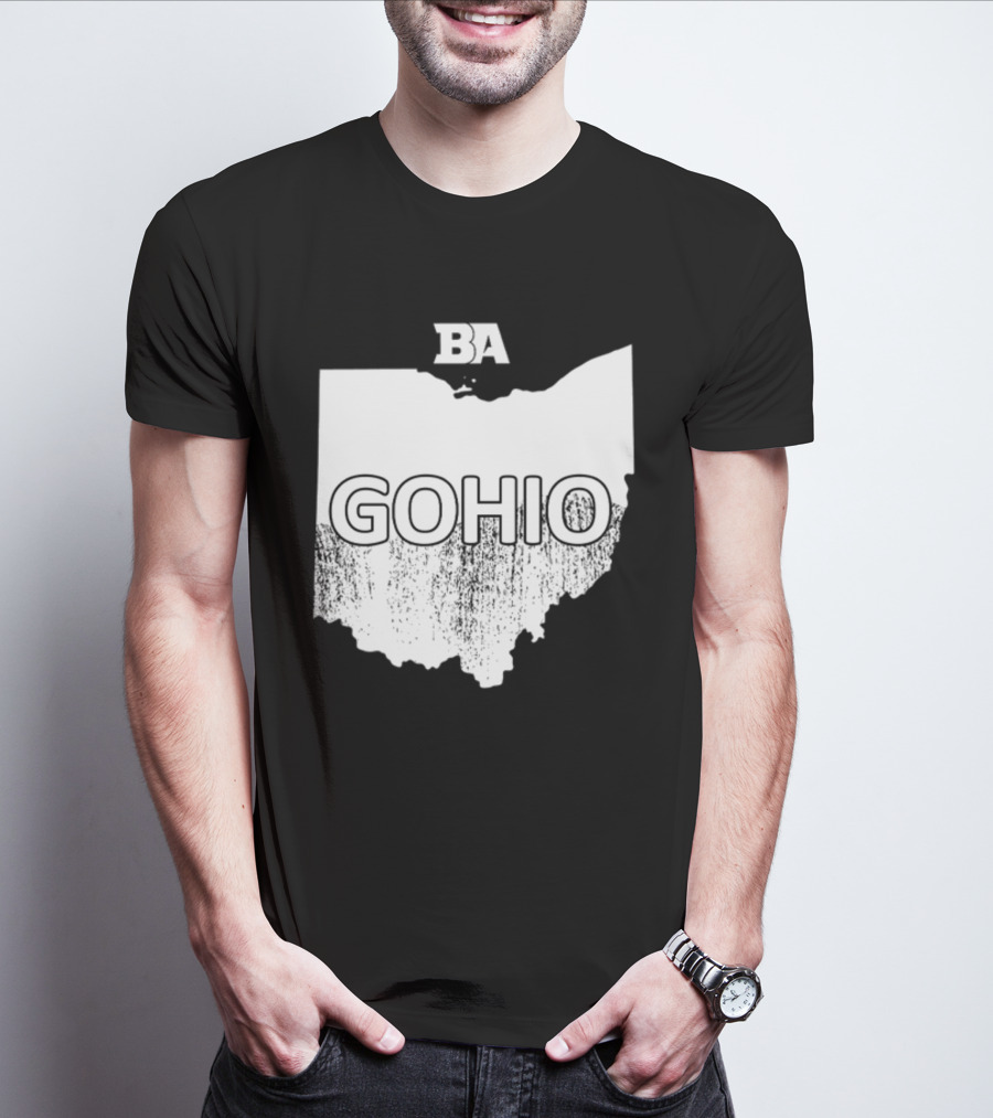BA GOHIO Ohio Map T-Shirt