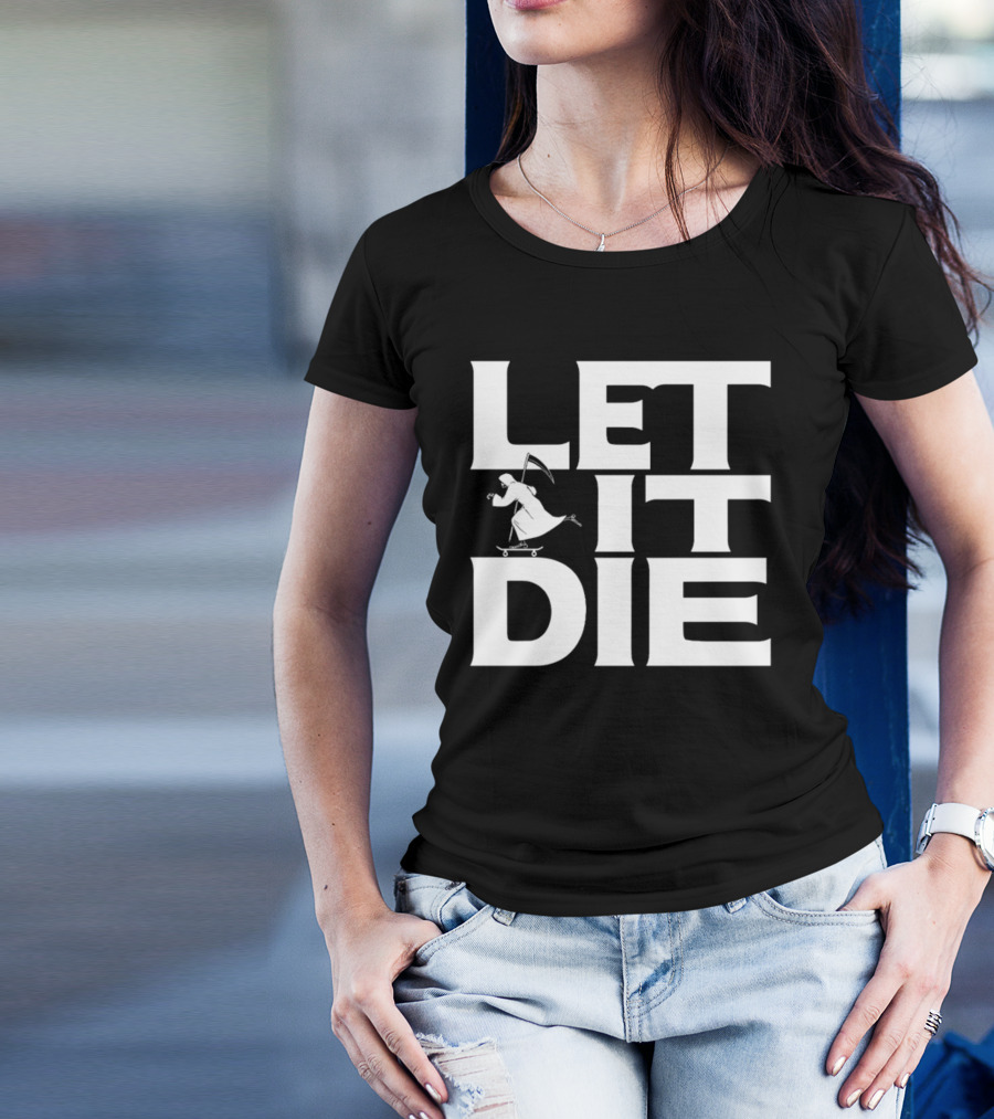 LET IT DIE Grim Reaper Skateboarding T-Shirt