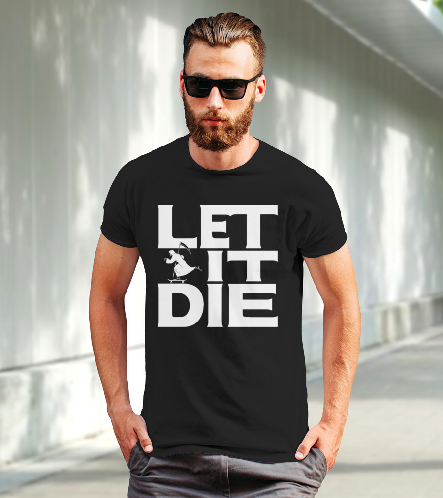 LET IT DIE Grim Reaper Skateboarding T-Shirt