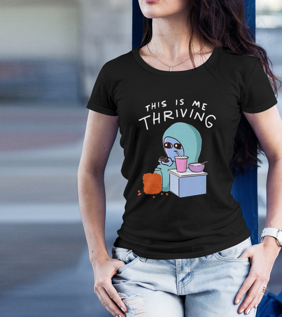 This Is Me Thriving Blanket Creature With Snacks T-Shirt
