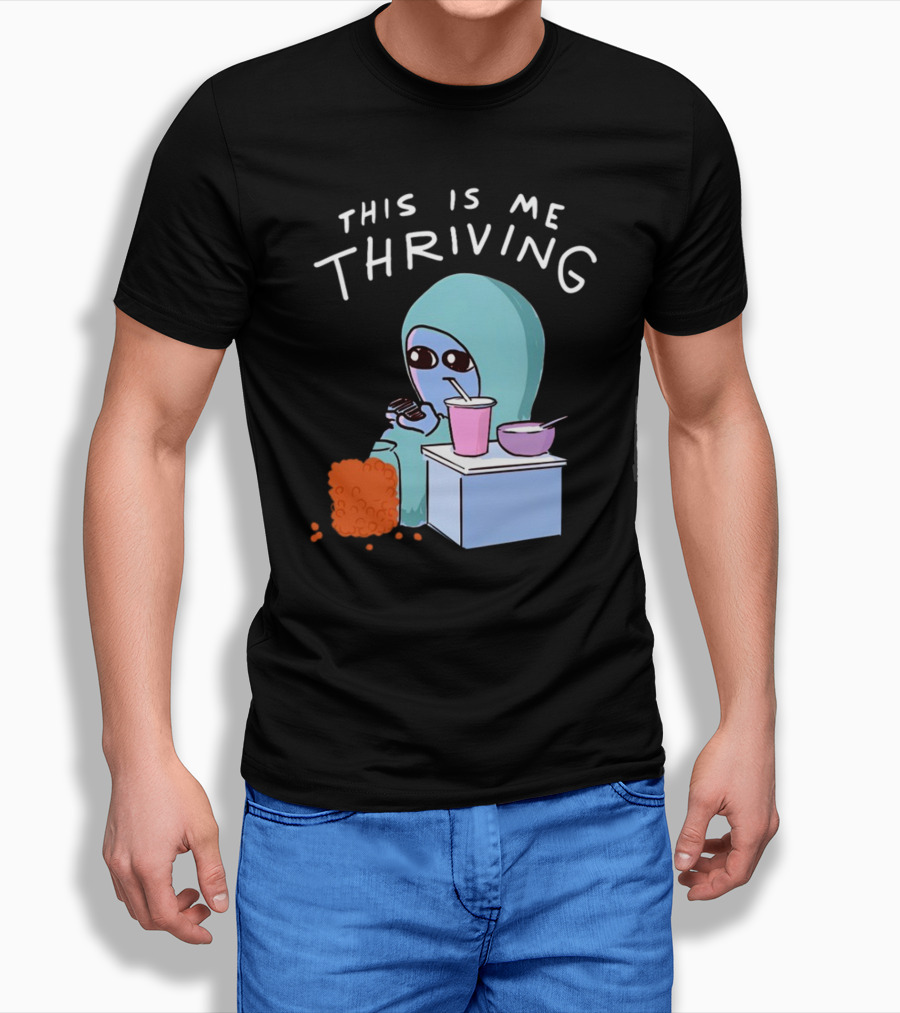 This Is Me Thriving Blanket Creature With Snacks T-Shirt