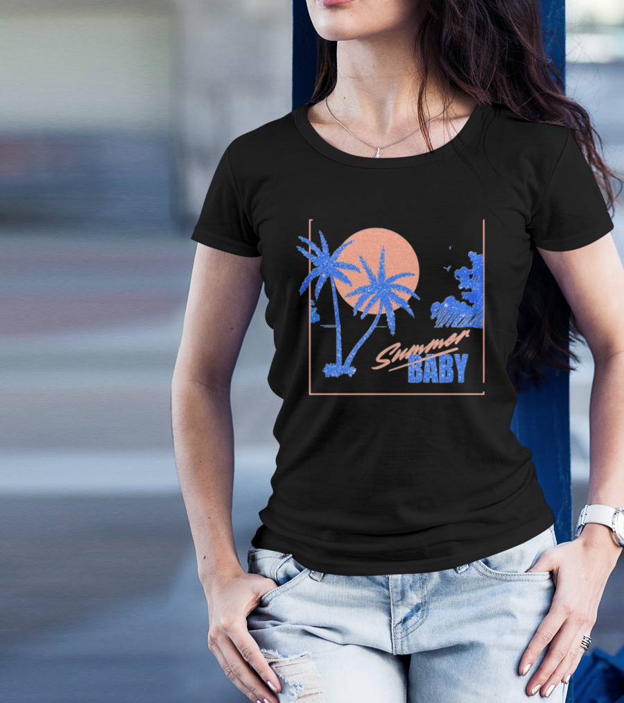 Summer Baby Tropical Sunset Vibes T-Shirt
