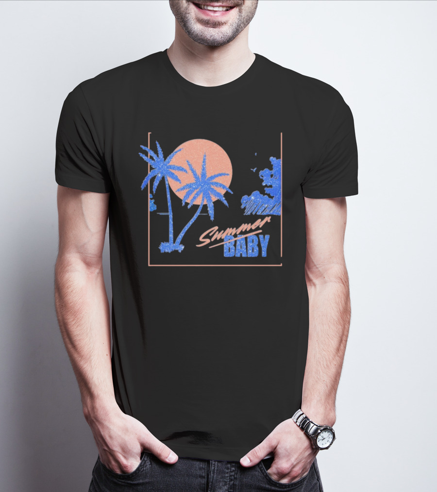 Summer Baby Tropical Sunset Vibes T-Shirt