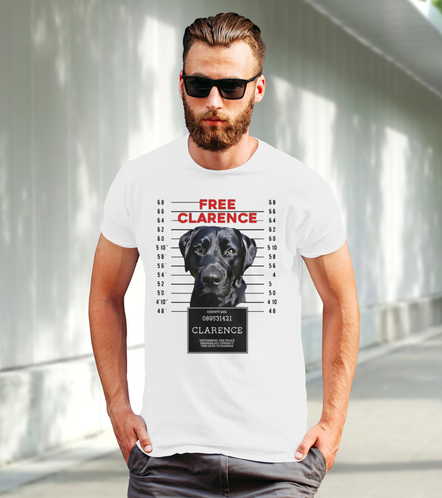 Free Clarence County Jail Disturbing The Peace Disorderly Conduct Too Cute To Handle T-Shirt