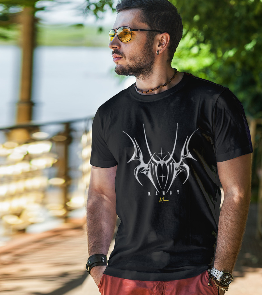 Kandy Muse Tribal Style Metallic Logo With Scripted Muse Signature T-Shirt