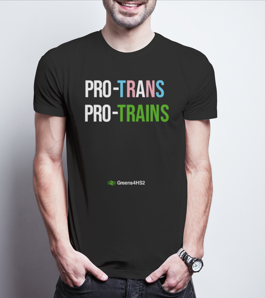 Gareth Dennis Pro Trans Pro Trains Greens4HS2 T-Shirt