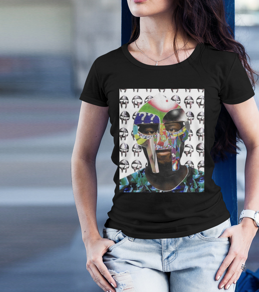Ian Woods MF Doom Collage Mask T-Shirt